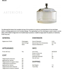 Arteriors Home New Arrivals Damascus Container 12 Arteriors Home New Arrivals Damascus Container