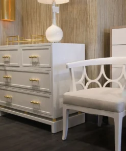 Worlds Away Declan Chest White