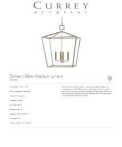 Currey And Company Denison Lantern Silver - 4 Sizes New Arrivals 12 Currey And Company Denison Lantern Silver - 4 Sizes New Arrivals