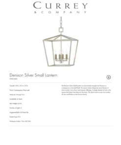 Currey And Company Denison Lantern Silver - 4 Sizes New Arrivals 11 Currey And Company Denison Lantern Silver - 4 Sizes New Arrivals