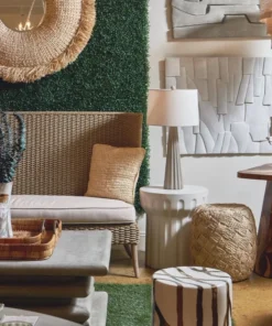 Made Goods Willow Stool Gold