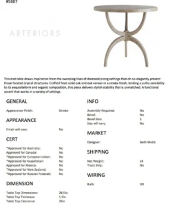 Arteriors Home Dorey End Table