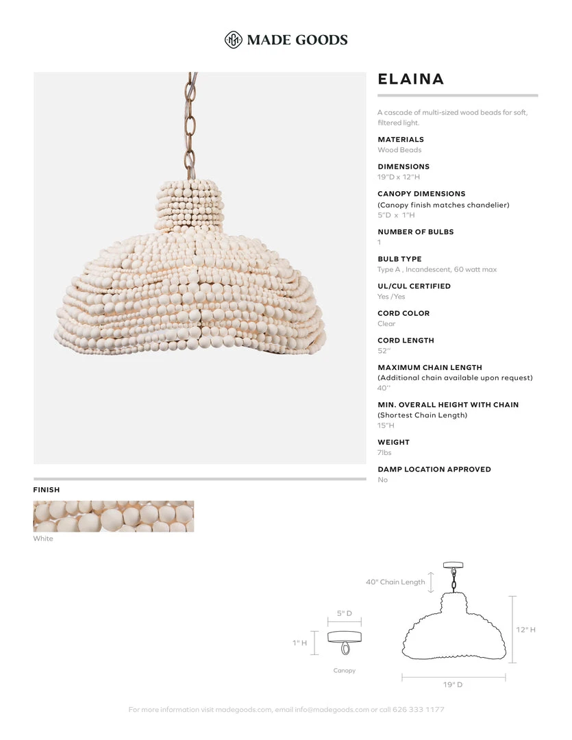 Made Goods New Arrivals Elaina Chandelier 6 Made Goods New Arrivals Elaina Chandelier