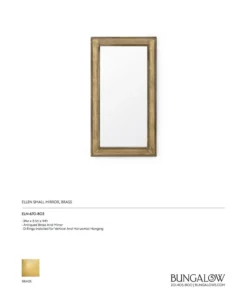 Bungalow 5 Ellen Mirror Brass Small