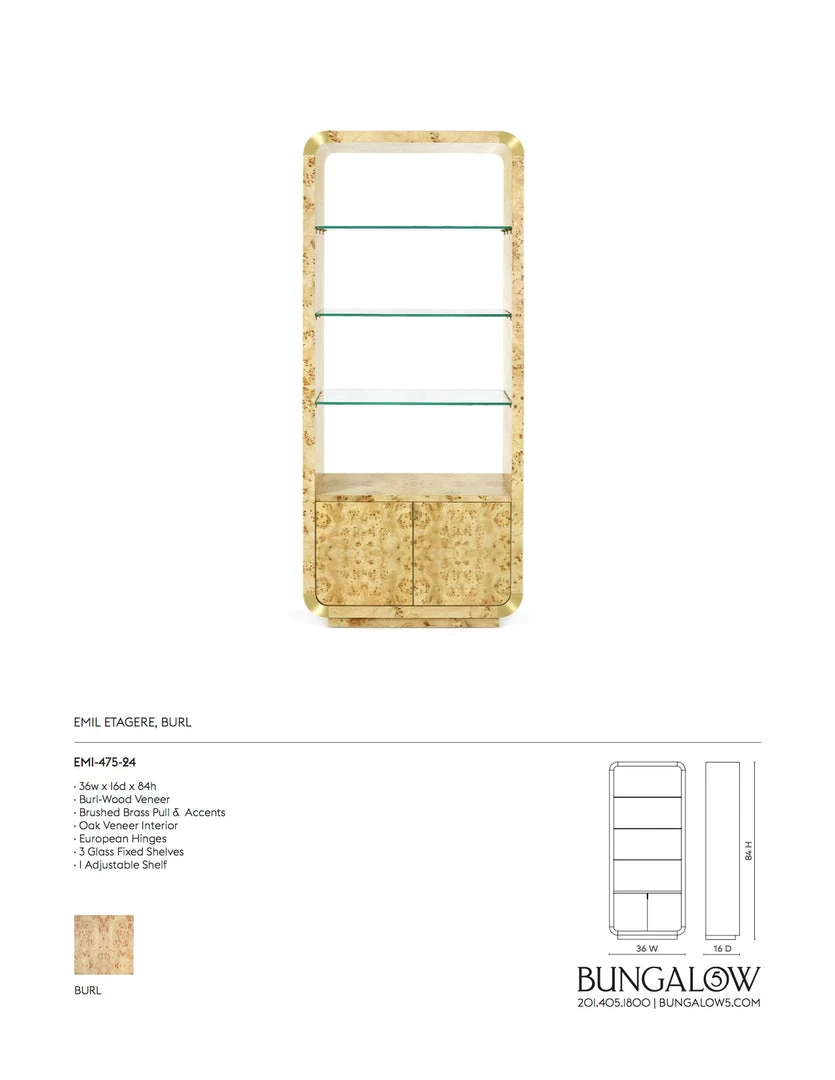 Bungalow 5 New Arrivals Emil Etagere Burl 7 Bungalow 5 New Arrivals Emil Etagere Burl
