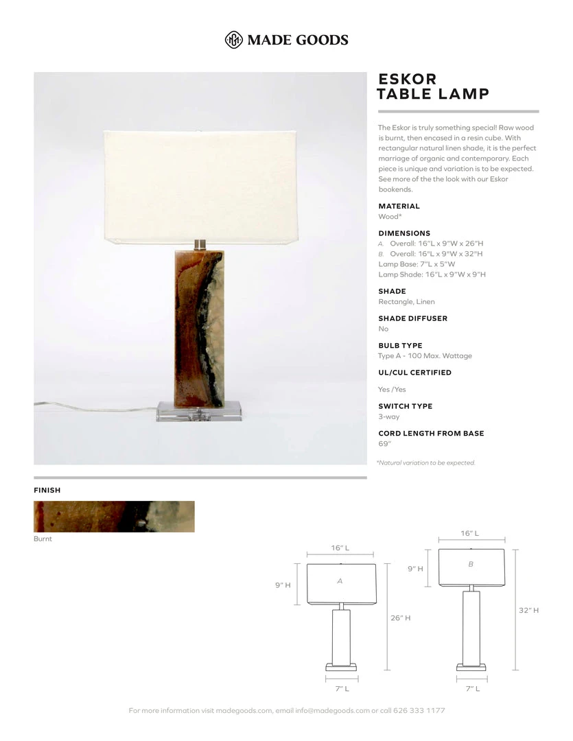 Made Goods Eskor Table Lamp Small New Arrivals 4 Made Goods Eskor Table Lamp Small New Arrivals