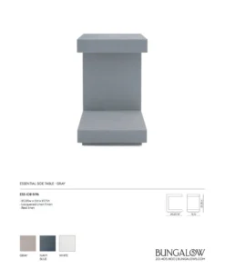 Bungalow 5 Essential Side Table Gray 10 Bungalow 5 Essential Side Table Gray