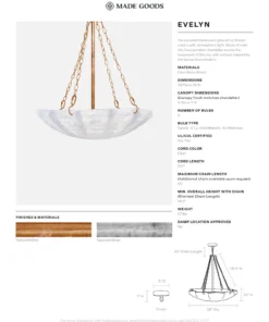 Made Goods New Arrivals Evelyn Chandelier Silver