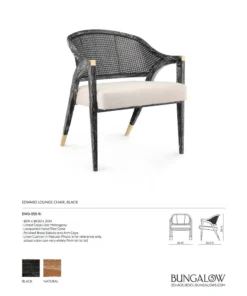 Bungalow 5 Edward Lounge Chair Black New Arrivals 23 Bungalow 5 Edward Lounge Chair Black New Arrivals