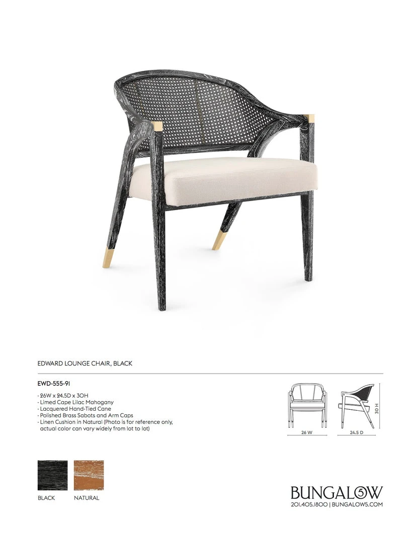 Bungalow 5 Edward Lounge Chair Black New Arrivals 12 Bungalow 5 Edward Lounge Chair Black New Arrivals