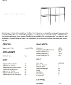 Arteriors Home Elton Console