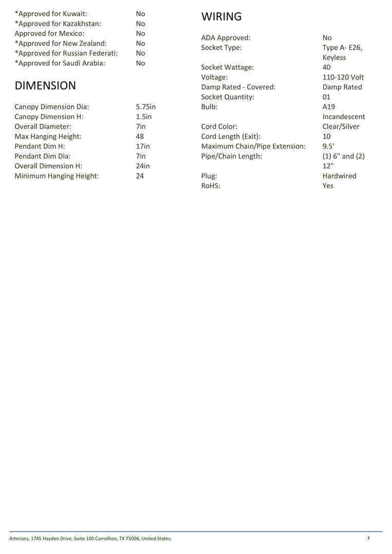 Arteriors Home New Arrivals Ezra Pendant 5 Arteriors Home New Arrivals Ezra Pendant