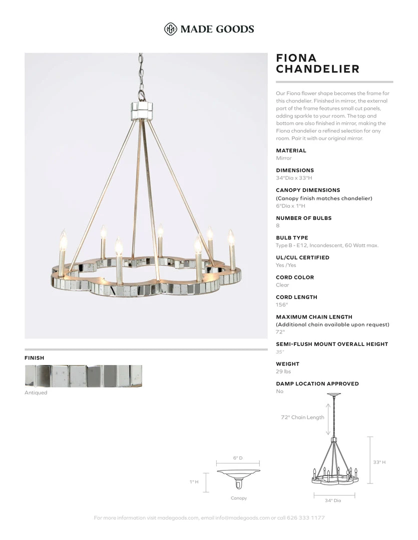 Made Goods Fiona Chandelier New Arrivals 5 Made Goods Fiona Chandelier New Arrivals