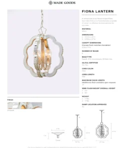 Made Goods New Arrivals Fiona Lantern 12 Made Goods New Arrivals Fiona Lantern