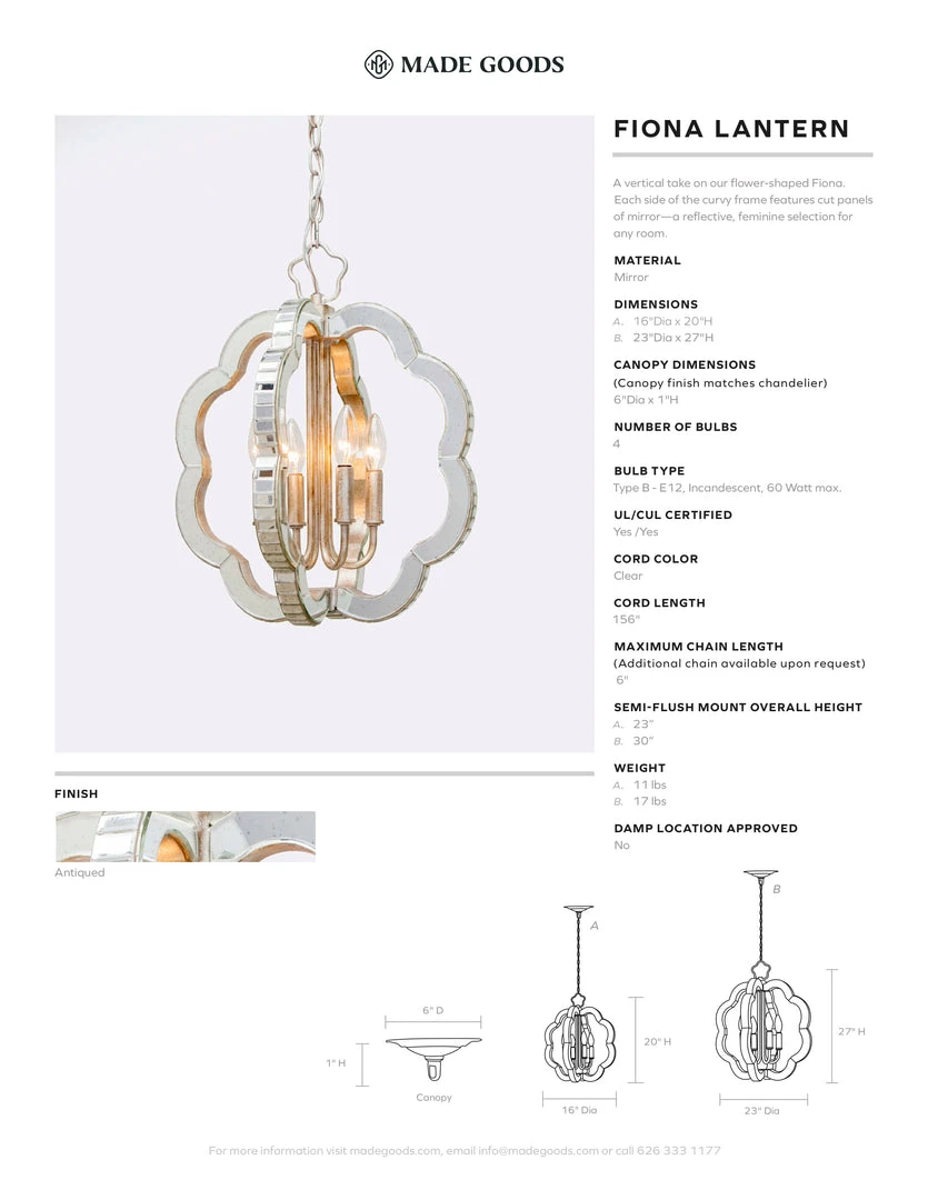 Made Goods New Arrivals Fiona Lantern 5 Made Goods New Arrivals Fiona Lantern