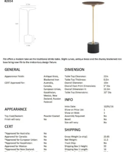 Arteriors Home New Arrivals Fitz Accent Table