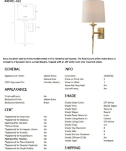 Arteriors Home New Arrivals Franz Wall Sconce