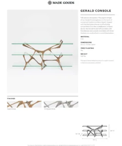 Made Goods Gerald Console Aged Silver New Arrivals