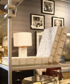 Worlds Away Stewart Bookshelf Silver Leaf