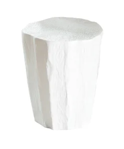 Global Views New Arrivals Trunk Stool White