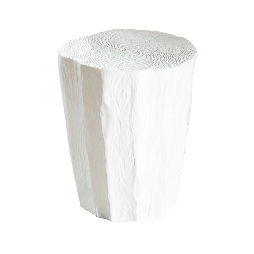 Global Views New Arrivals Trunk Stool White 1 Global Views New Arrivals Trunk Stool White