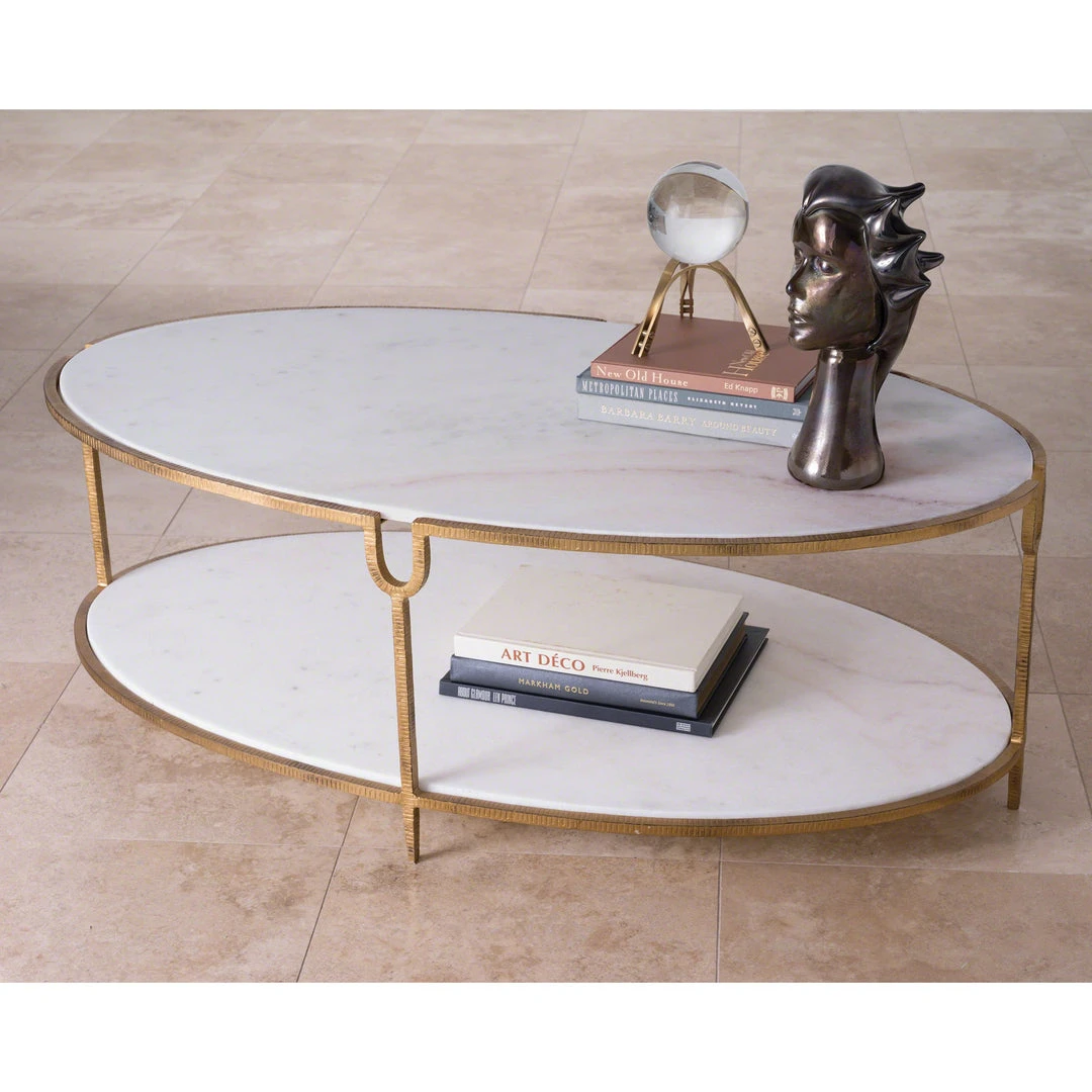 Global Views Iron And Stone Oval Coffee Table New Arrivals 2 Global Views Iron And Stone Oval Coffee Table New Arrivals