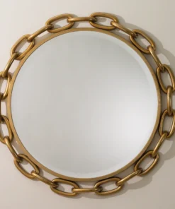 Global Views New Arrivals Linked Wall Mirror Gold