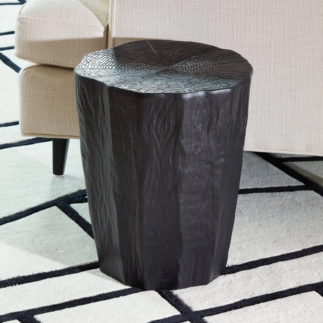 Global Views New Arrivals Trunk Stool Black 2 Global Views New Arrivals Trunk Stool Black