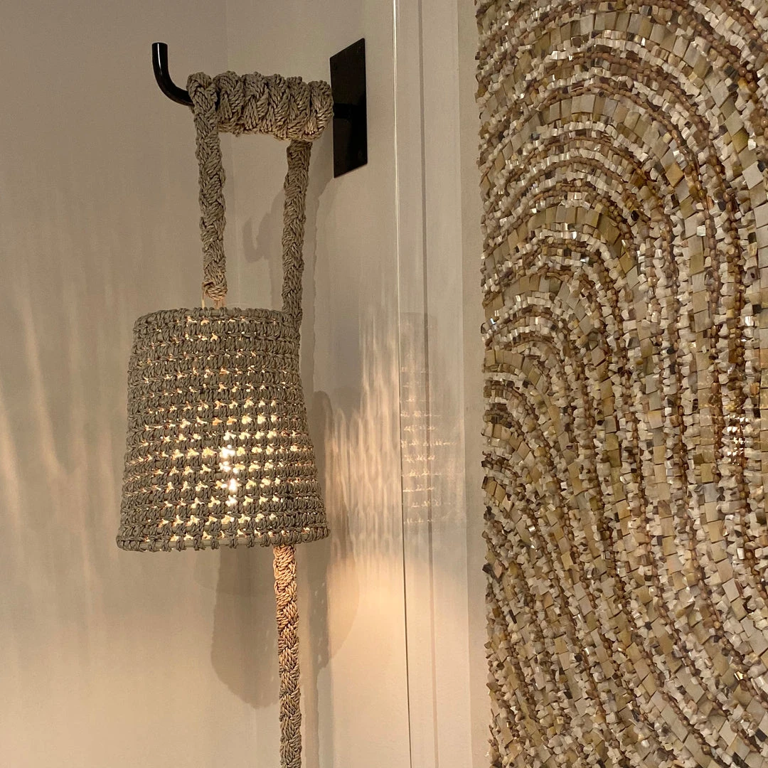 Palecek New Arrivals Green Oaks Wall Pendant White Sand 3 Palecek New Arrivals Green Oaks Wall Pendant White Sand