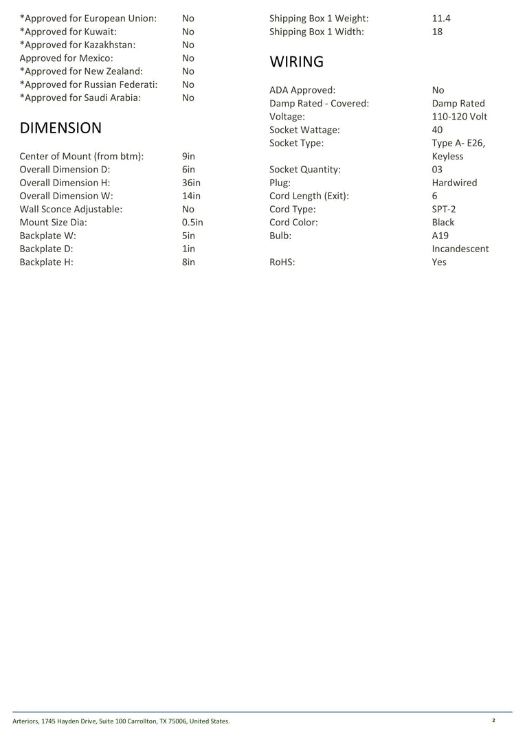 Arteriors Home Griffin Sconce 7 Arteriors Home Griffin Sconce