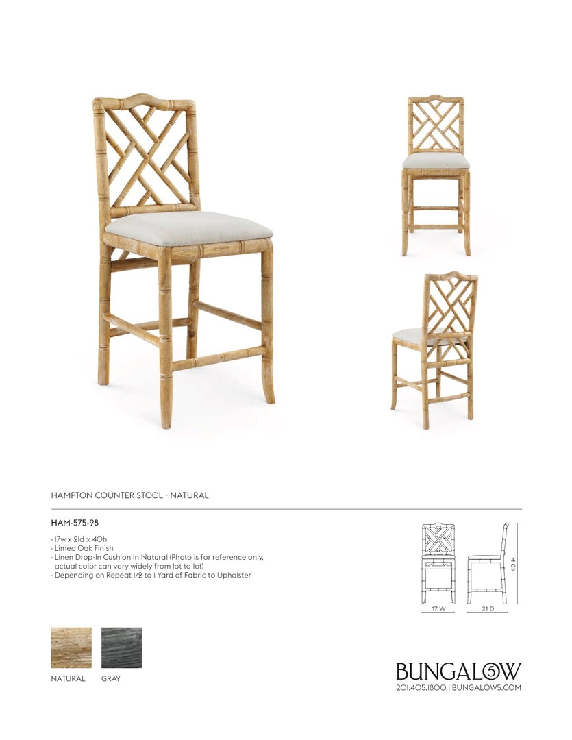 Bungalow 5 New Arrivals Hampton Counter Stool Natural 4 Bungalow 5 New Arrivals Hampton Counter Stool Natural