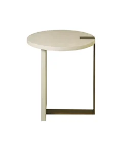 Worlds Away New Arrivals Harrington Side Table Cream