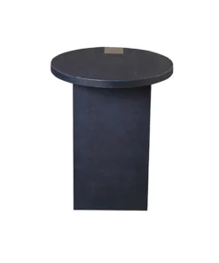 Worlds Away New Arrivals Harrington Side Table Navy