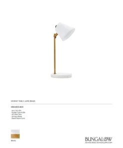 Bungalow 5 New Arrivals Hornet Table Lamp Brass 8 Bungalow 5 New Arrivals Hornet Table Lamp Brass