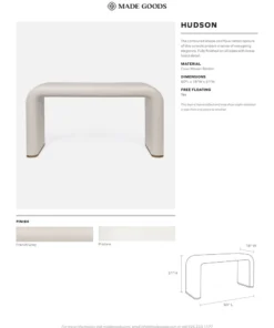 Made Goods Hudson Console French Gray Faux Woven Rattan New Arrivals