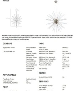 Arteriors Home Hanley Chandelier Polished Nickel New Arrivals