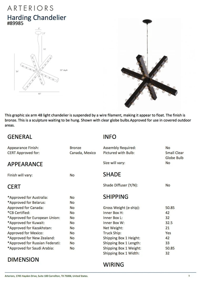 Arteriors Home Harding Chandelier Bronze New Arrivals 5 Arteriors Home Harding Chandelier Bronze New Arrivals