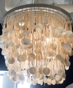 Made Goods Henry Chandelier Capiz Shell And Silver Metal New Arrivals 7 Made Goods Henry Chandelier Capiz Shell And Silver Metal New Arrivals