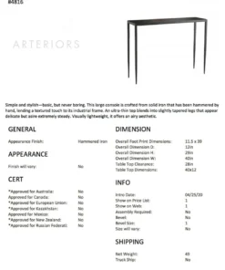 Arteriors Home Hogan Large Console New Arrivals 11 Arteriors Home Hogan Large Console New Arrivals