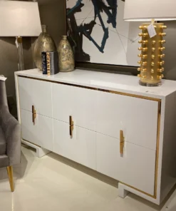 Worlds Away New Arrivals Holden Six Drawer Chest White