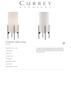 Currey And Company New Arrivals Holland Table Lamp 9 Currey And Company New Arrivals Holland Table Lamp