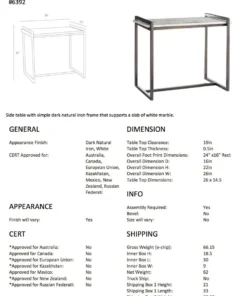 Arteriors Home New Arrivals Hollis Side Table Iron