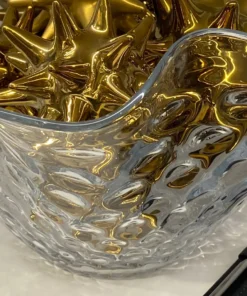 Global Views New Arrivals Honeycomb Optic Wavy Bowl