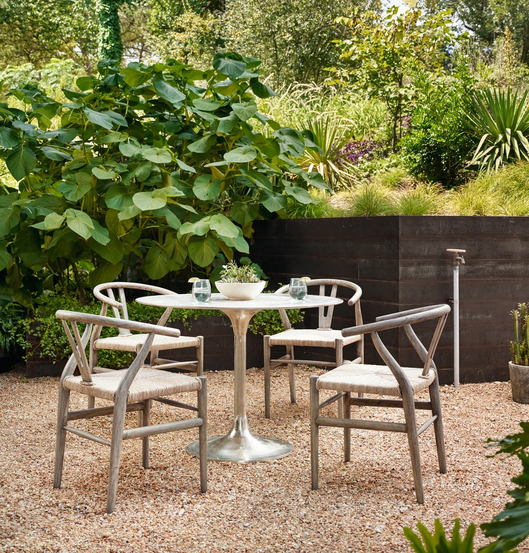 Four Hands Simone Bistro Table Raw Antique Nickel New Arrivals 2 Four Hands Simone Bistro Table Raw Antique Nickel New Arrivals