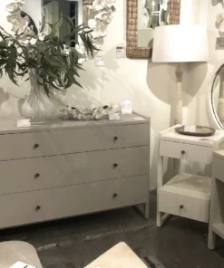 Made Goods Carrigan Dresser Castor Gray Vintage Faux Shagreen