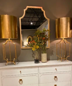 Worlds Away Lenwood Mirror Gold Leaf New Arrivals