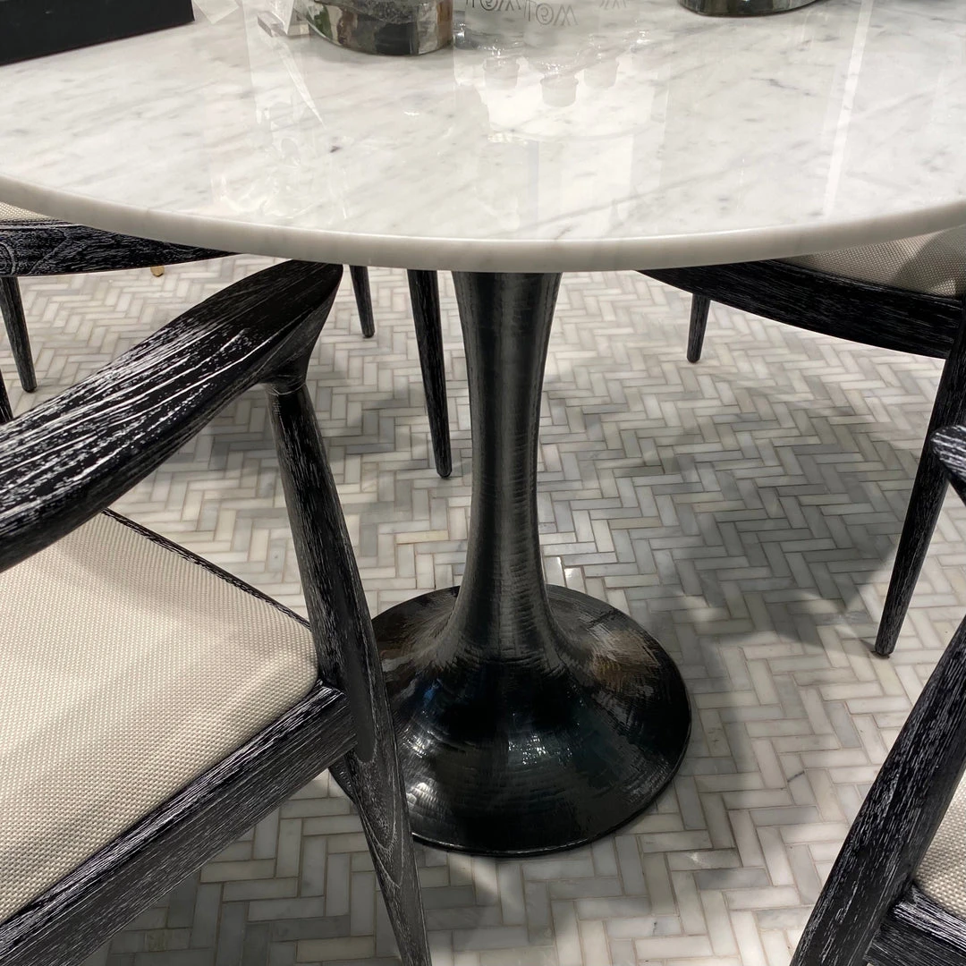 Bungalow 5 Stockholm Round Dining Table Bronze And White Marble 2 Bungalow 5 Stockholm Round Dining Table Bronze And White Marble