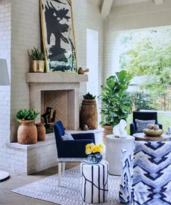 Made Goods New Arrivals Willow Stool Blue 6 Made Goods New Arrivals Willow Stool Blue