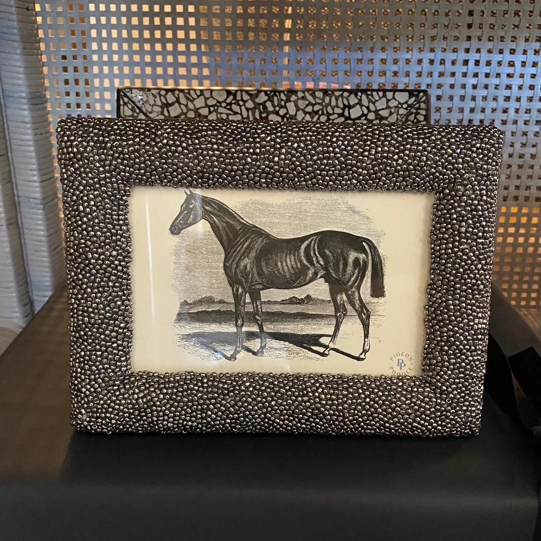 Pigeon And Poodle Tilbury Frame Gray Glass Beads 4 Pigeon And Poodle Tilbury Frame Gray Glass Beads