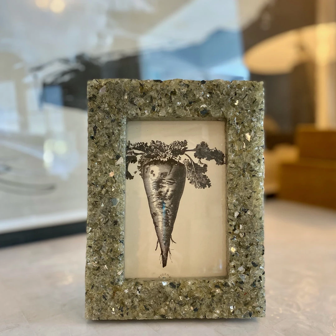 Pigeon And Poodle New Arrivals Rowena Frame Gray Mixed Glass And Resin 2 Pigeon And Poodle New Arrivals Rowena Frame Gray Mixed Glass And Resin